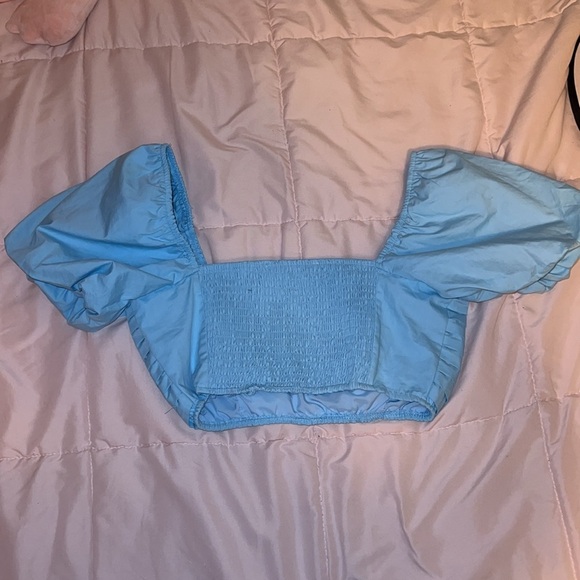 Blue Ribbed Altar’d State Top - Picture 2 of 3